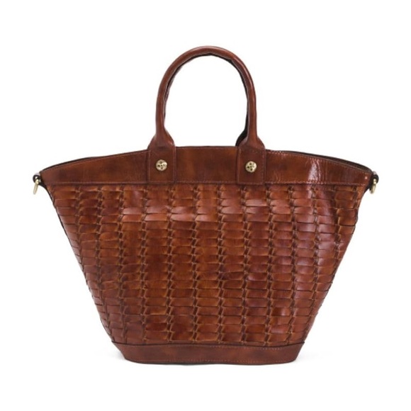 Patricia Nash Rich Brown Woven Tote - Picture 3 of 14
